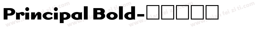 Principal Bold字体转换